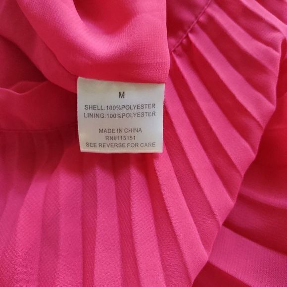 Gossip Girl x Romeo and Juliet‎ Couture Hot Pink Pleated Maxi Skirt Size M - Picture 9 of 16